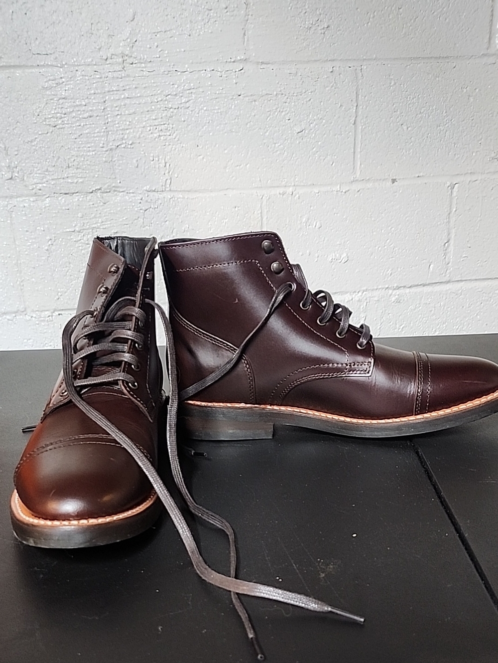 Thursday Men's Captian Brown Leather Lace-Up Boots